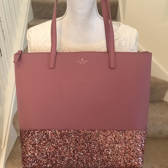 Kate Spade Penny Greta Court Glitter Dusty Peony - Picture 5 of 7